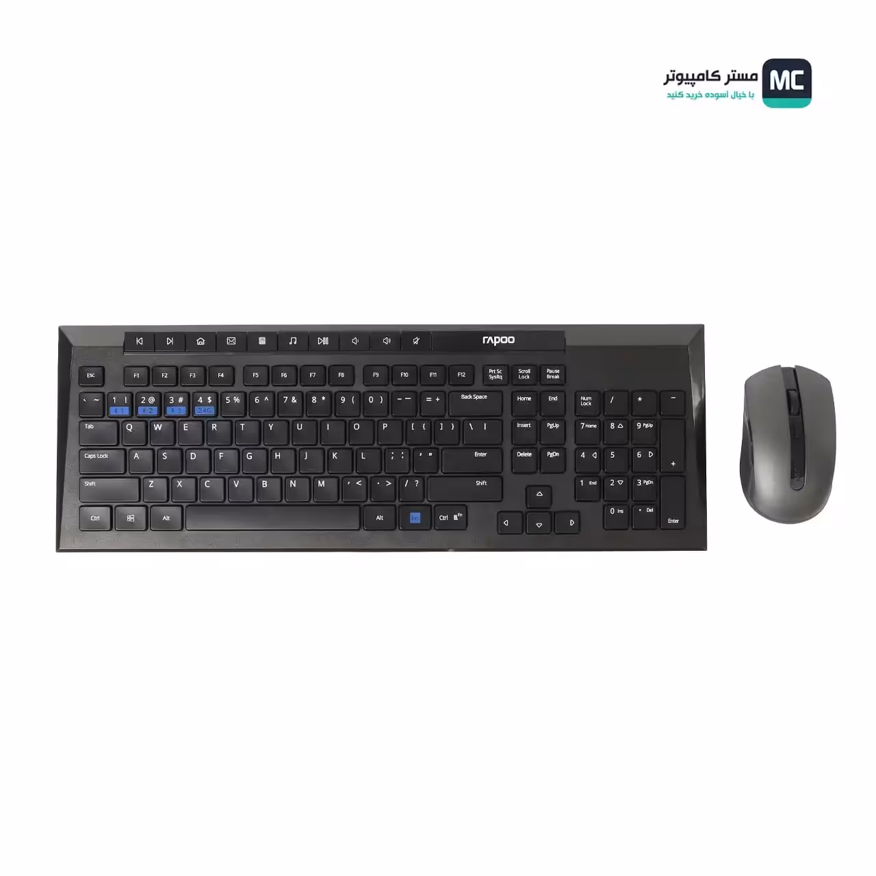 قیمت و خرید کیبورد و ماوس بی‌سیم رپو مدل 8200M | مستر کامپیوتر | آسوده خرید کنید