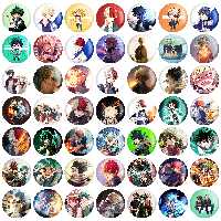 مگنت خندالو طرح انیمه آکادمی قهرمان من My Hero Academia کد 96 مجموعه 50 عددی