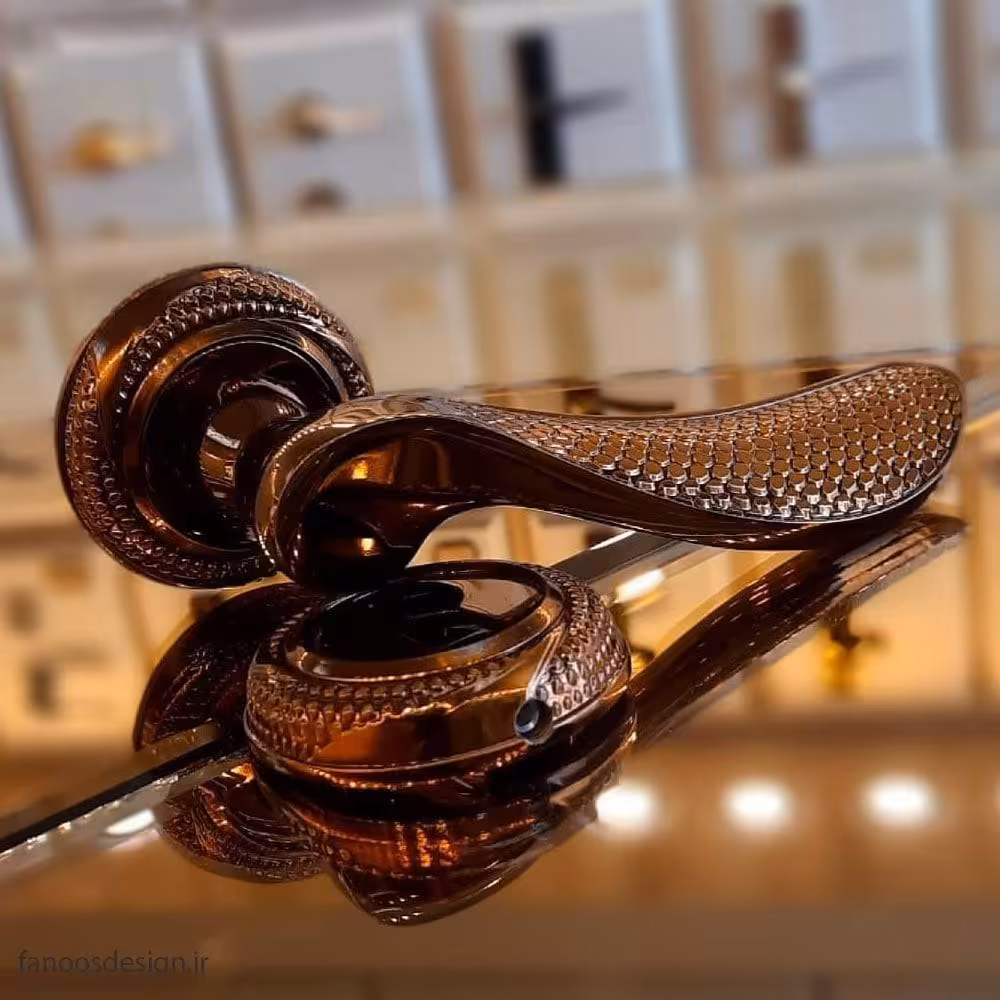 دستگیره درب رزت پوست ماری کد 0292