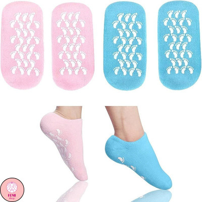 جوراب سیلیکونی رفع ترک پا جعبه دار MOISTURISING SPA GEL SOCKS