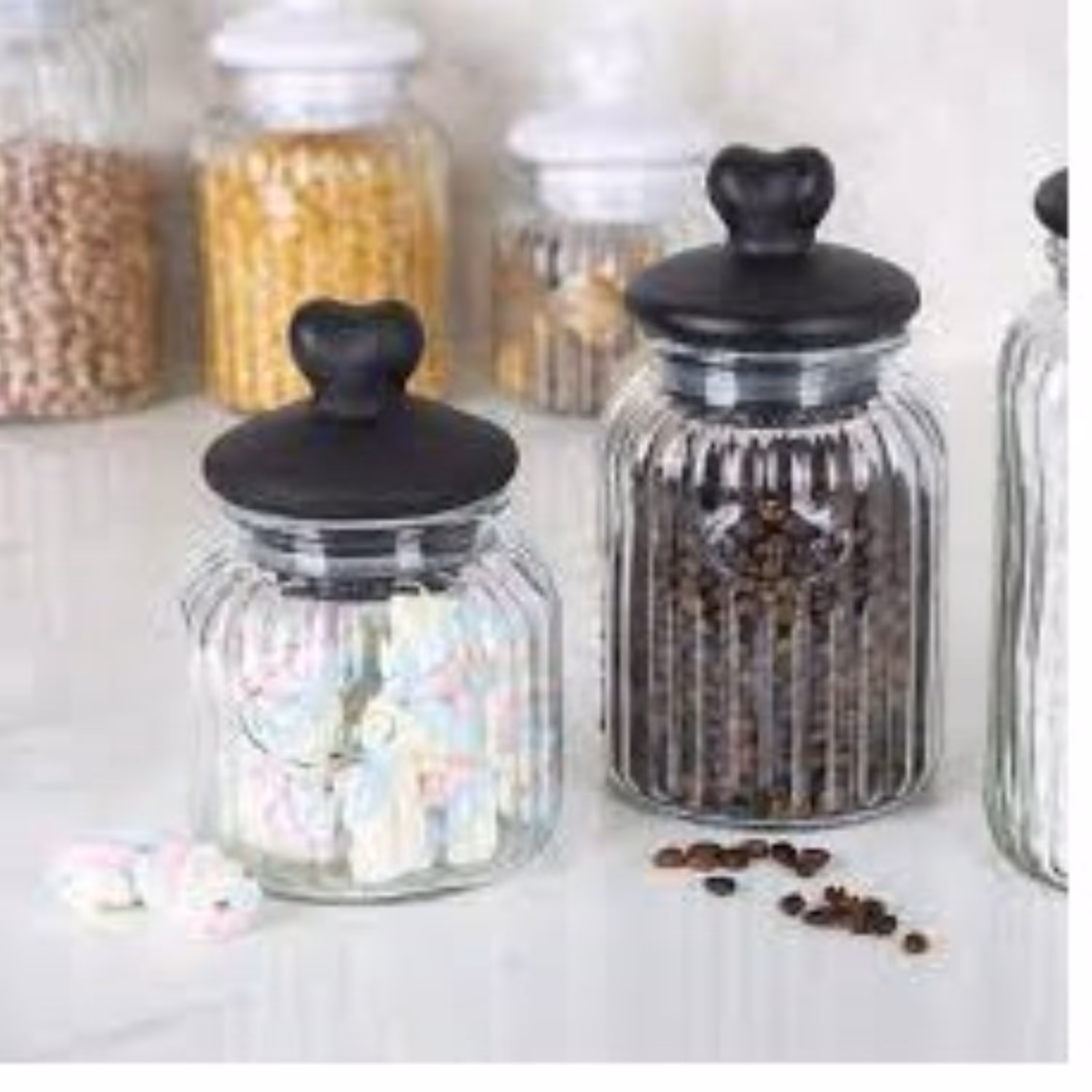 بانکه آوین در رنگی سایز 1 مناسب برای حبوبات و خشکبار جاحبوباتی ظرف دربدار 