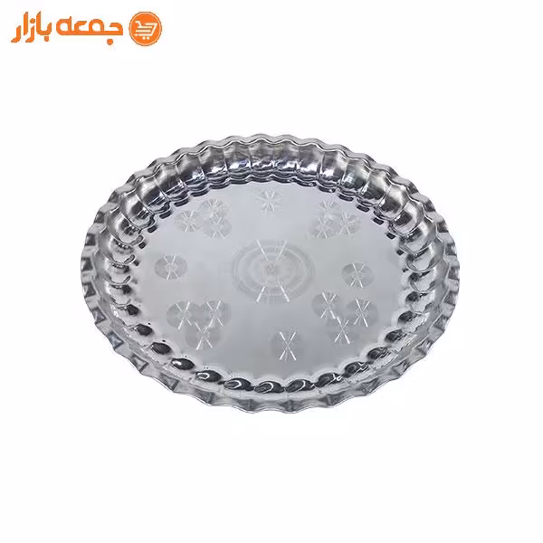 سینی استیل گرد لبه دالبری