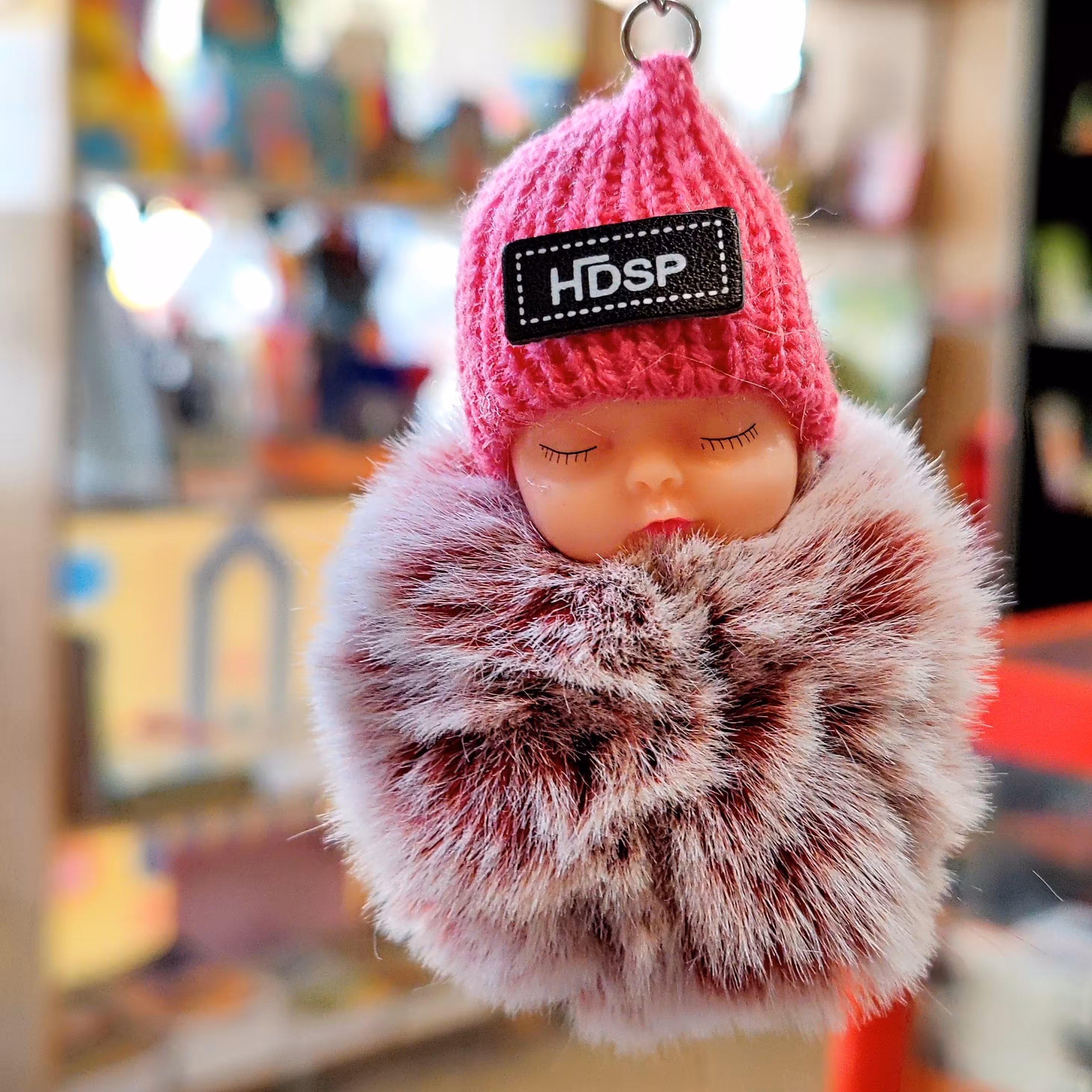 جاکلیدی و آویز فانتزی بیبی کلاه بافت بسیار شیک در انواع رنگ ها