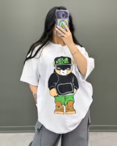 تیشرت لانگ خرسی