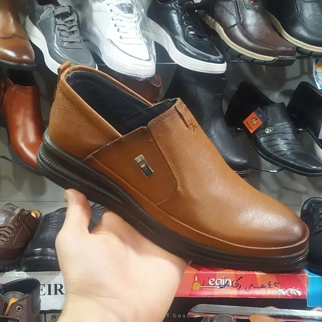 کفش طبی ک راحتی تمام چرم مردانه