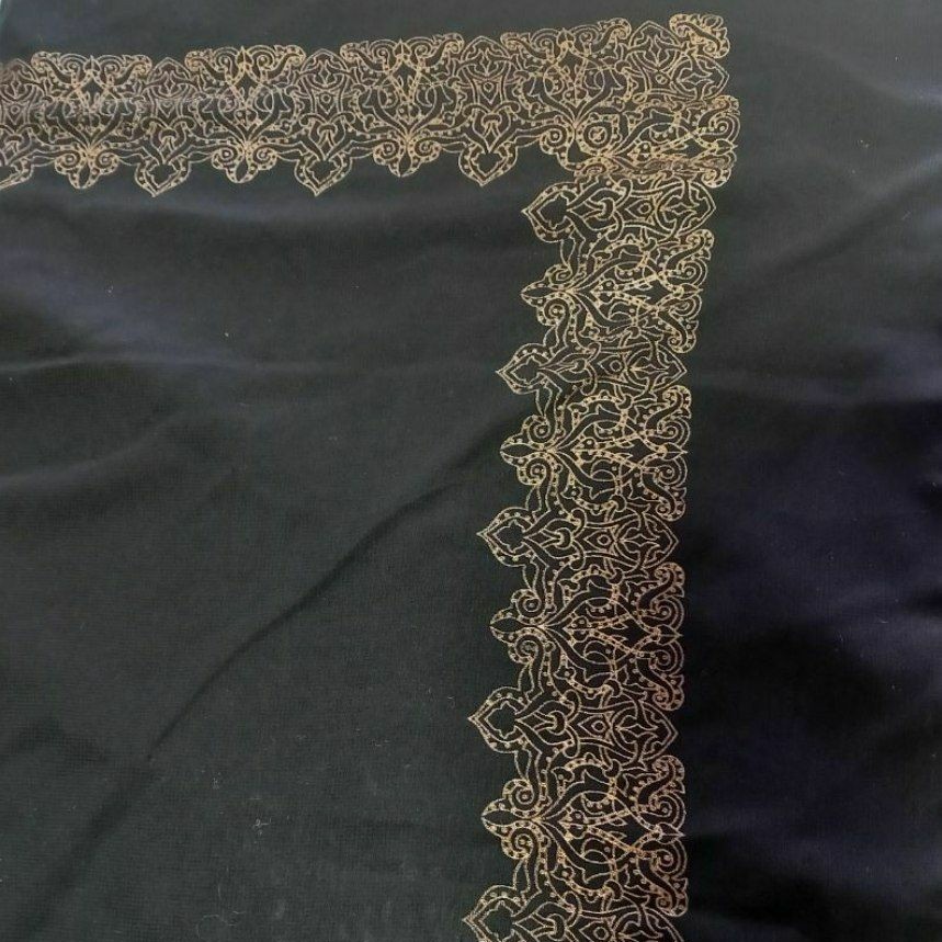 روسری زنانه مشکی محرمی گره ای