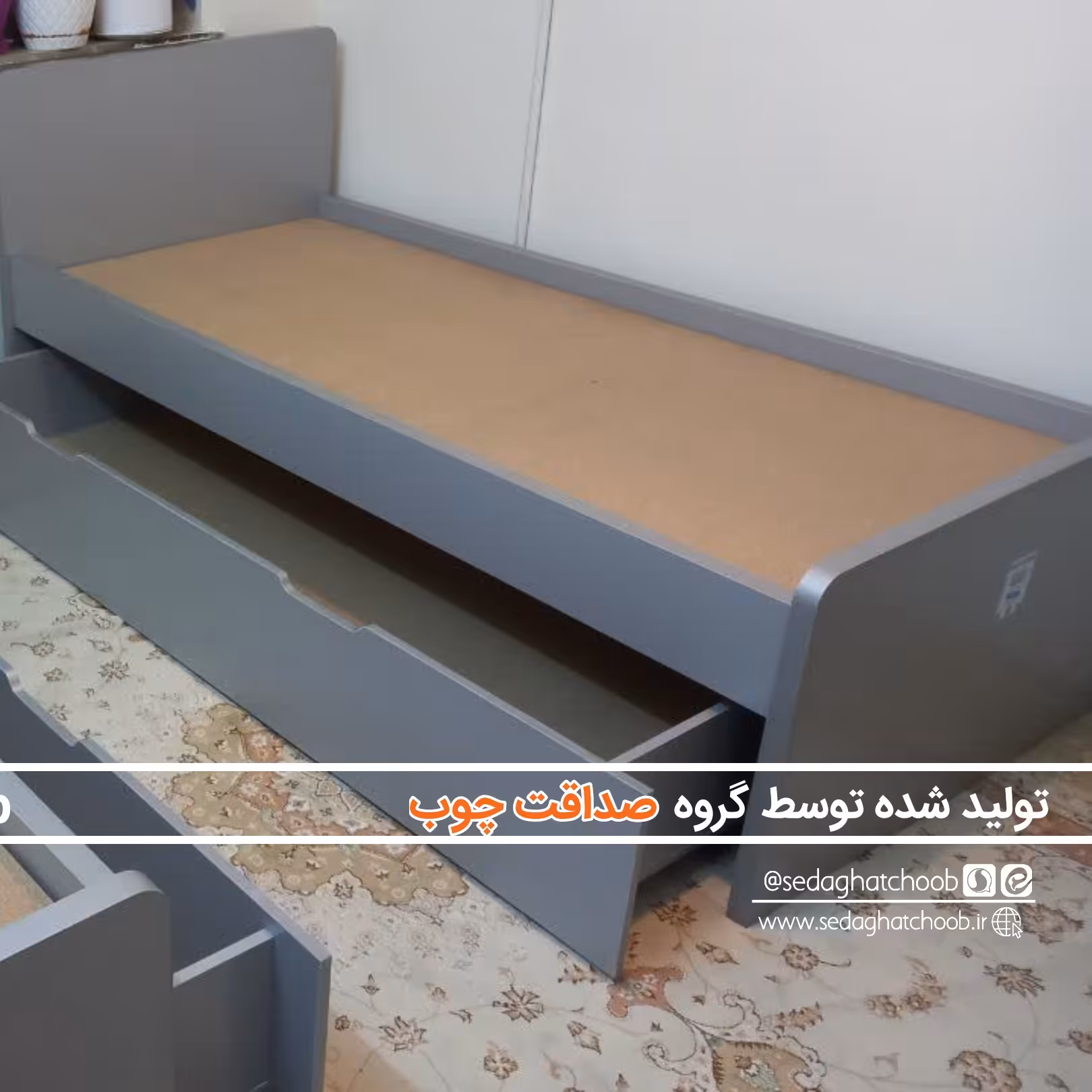 تخت میزبان میهمان چرخدار قابل جمع شدن با ویژگی اشغال فضای بسیار کم