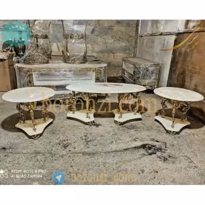 ست جلو مبلی برنزی طرح سه فرشته