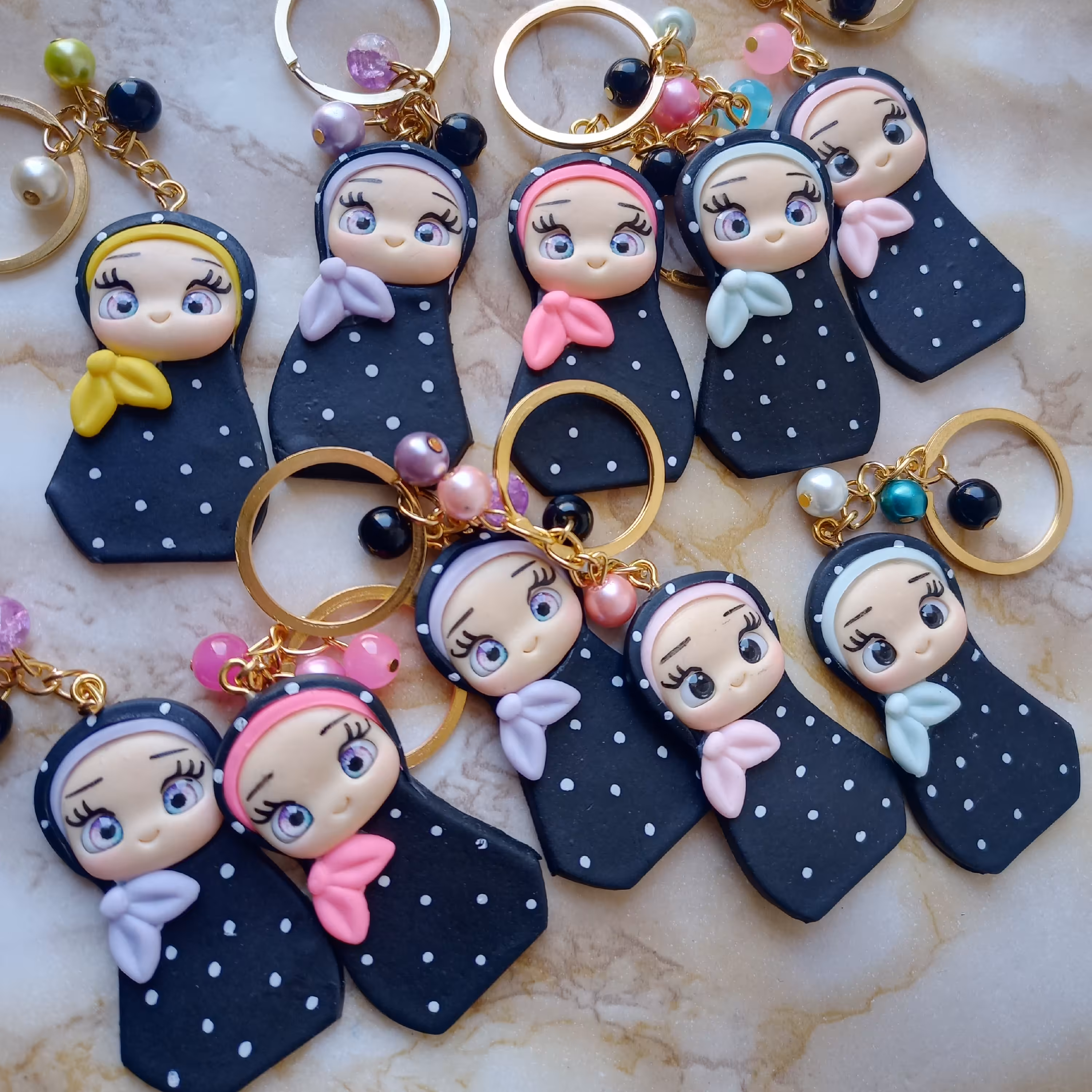 آویز خمیری پک 5 عددی مدل حجاب