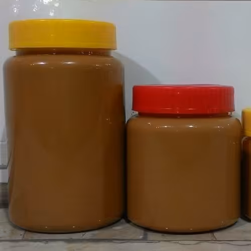 ارده سبوس دار تهیه شده از کنجد خام قهوه ای معمولی