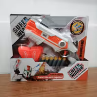 تفنگ اسباب بازی فضایی وارداتی تیر فومی دارای خشاب 