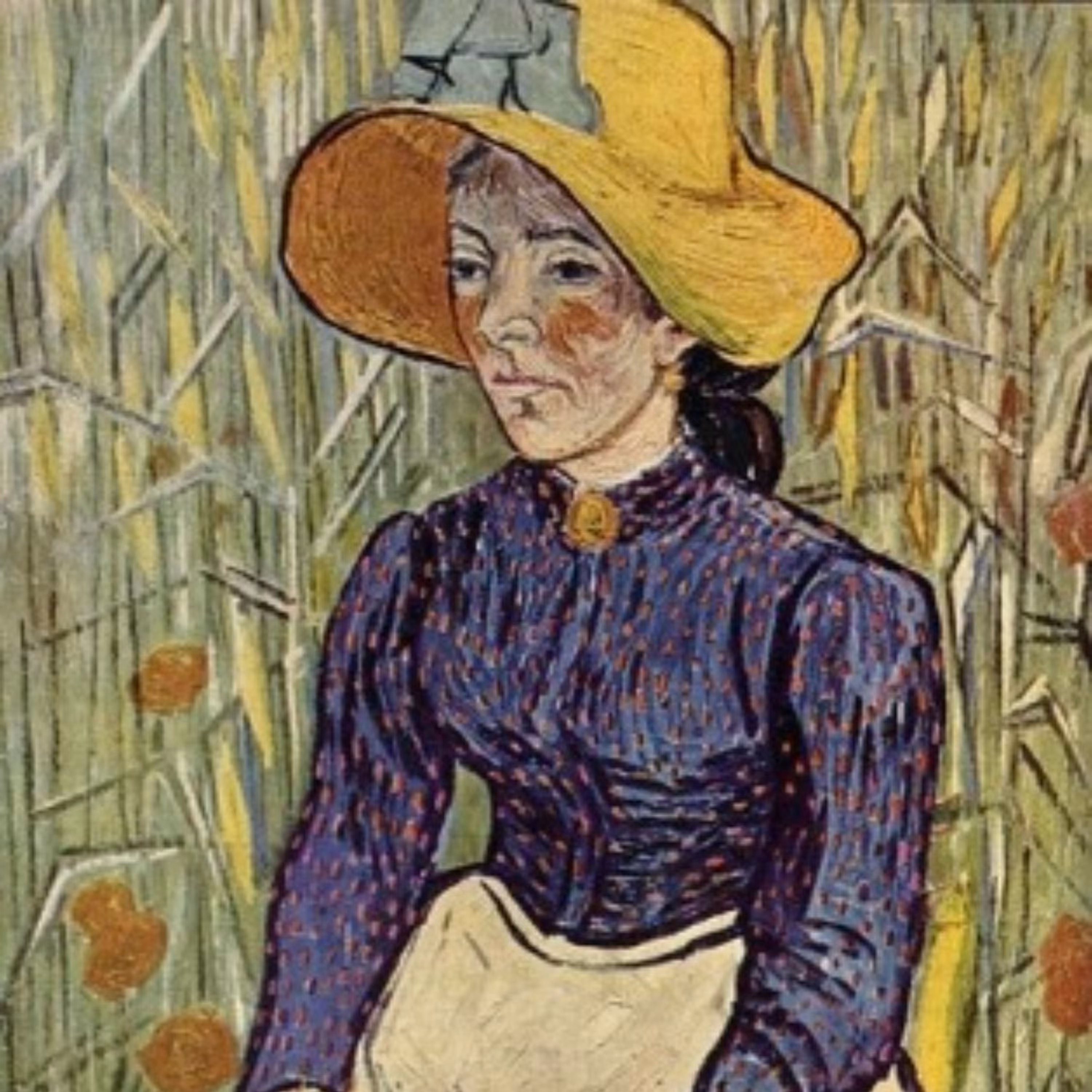 پازل دی تویز - زن روستایی با کلاه حصیری - اثر ون گوگ - 1000 تکه