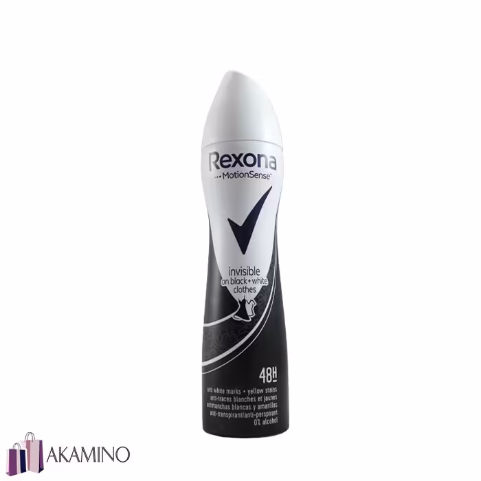 اسپری بدن مردانه رکسونا مدل Invisible On Black  White Clothes