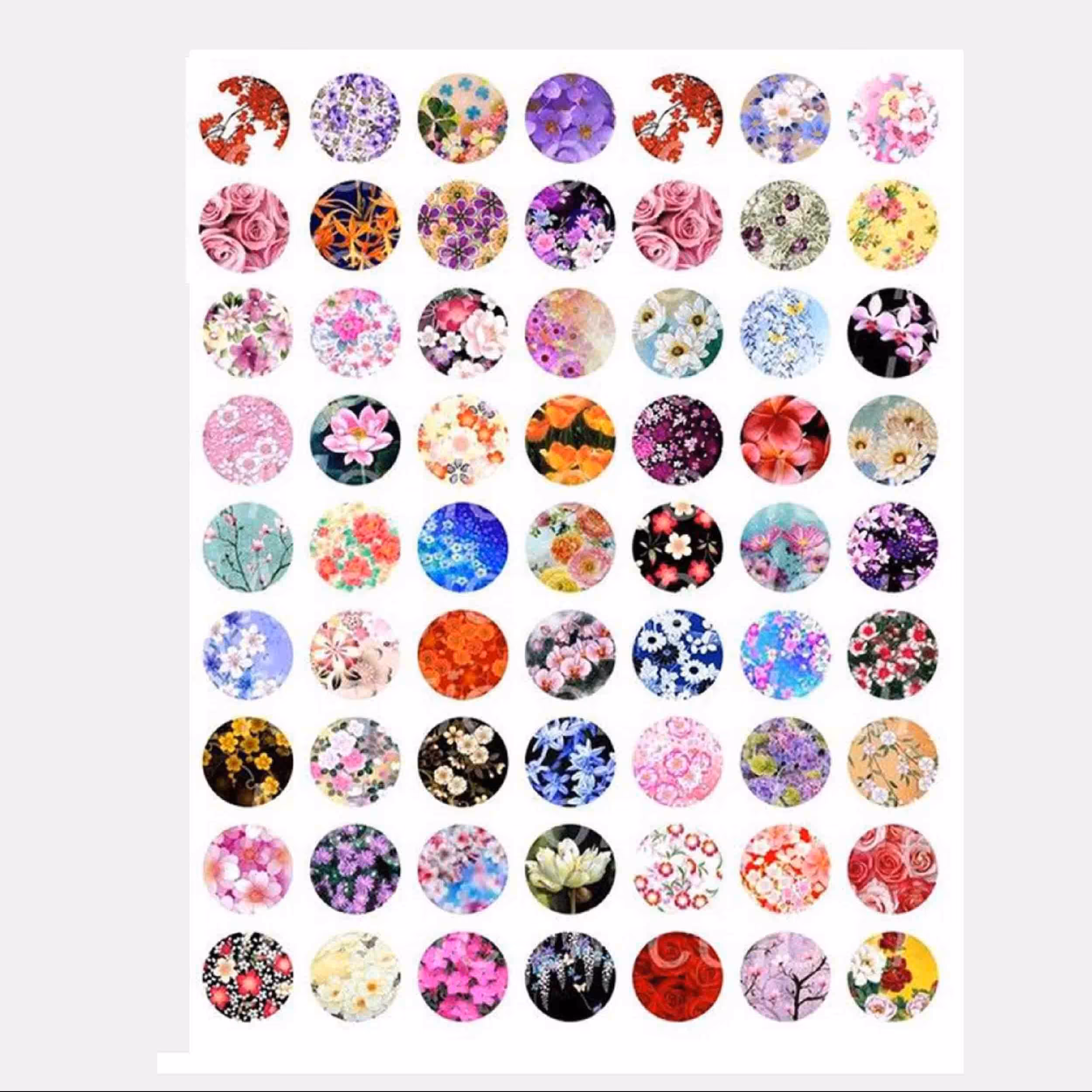 طلق ترنسپرنت یا رزین مدل گل دایره ای ابعاد 20 در 30 سانتی متر