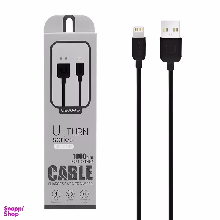 کابل تبدیل USB به لایتنینگ یوسمز مدل US-SJ097 UTURN طول 1 متر