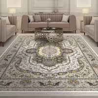 فرش پاتریس 1200شانه گل برجسته طرح مارالان کرم 9متری