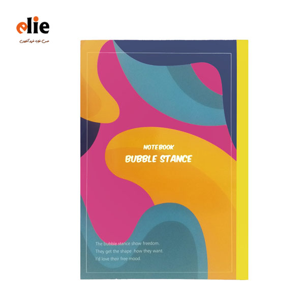 دفتر 80 برگ پاپکو سایز B5 طرح 3 Bubble