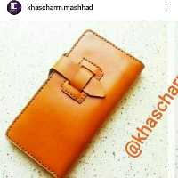 کیف پول بند دار کد2چرم طبیعی و دست دوز تیاراچرم مشهد
