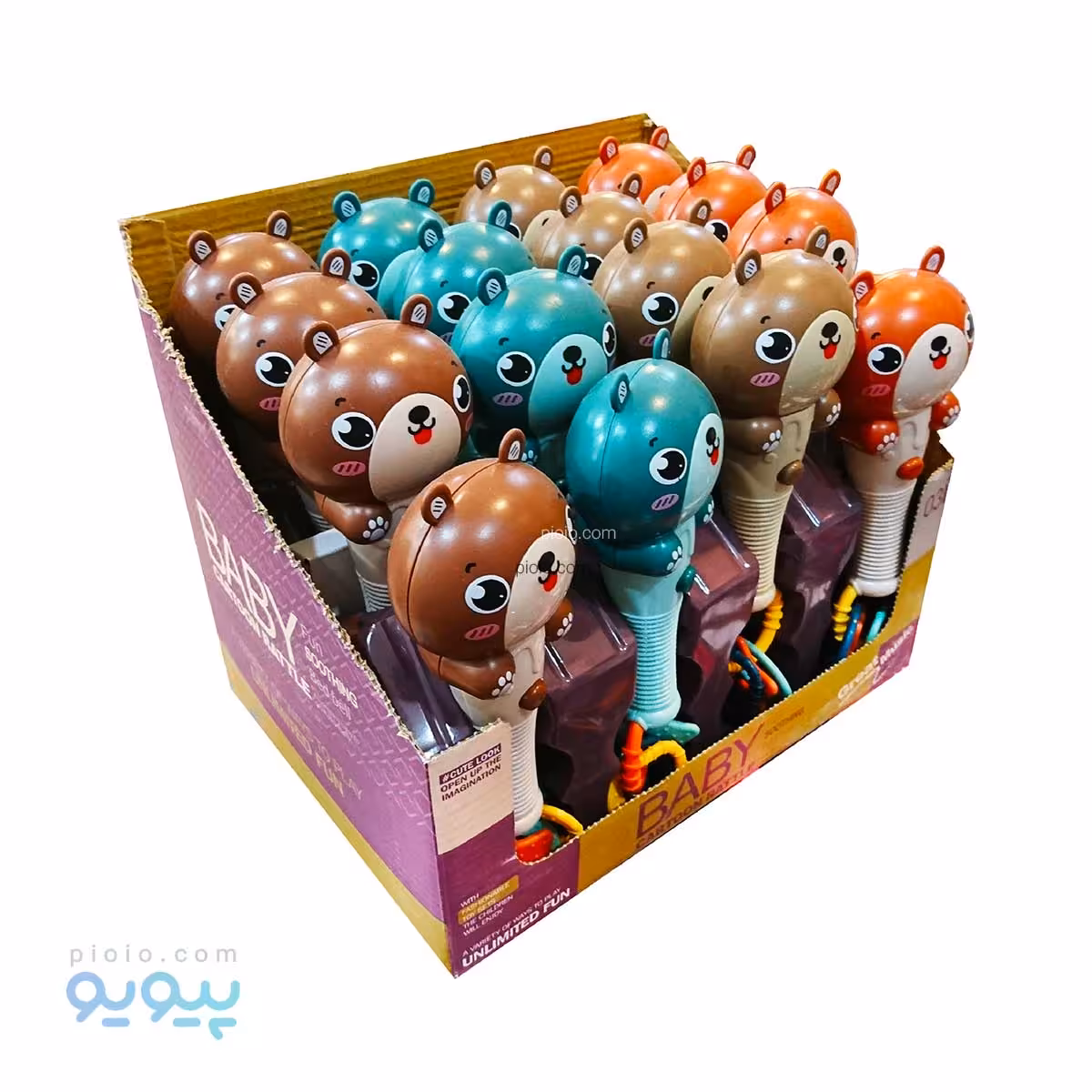 جغجغه کارتونی خرسی کودک عمده و کارتنی