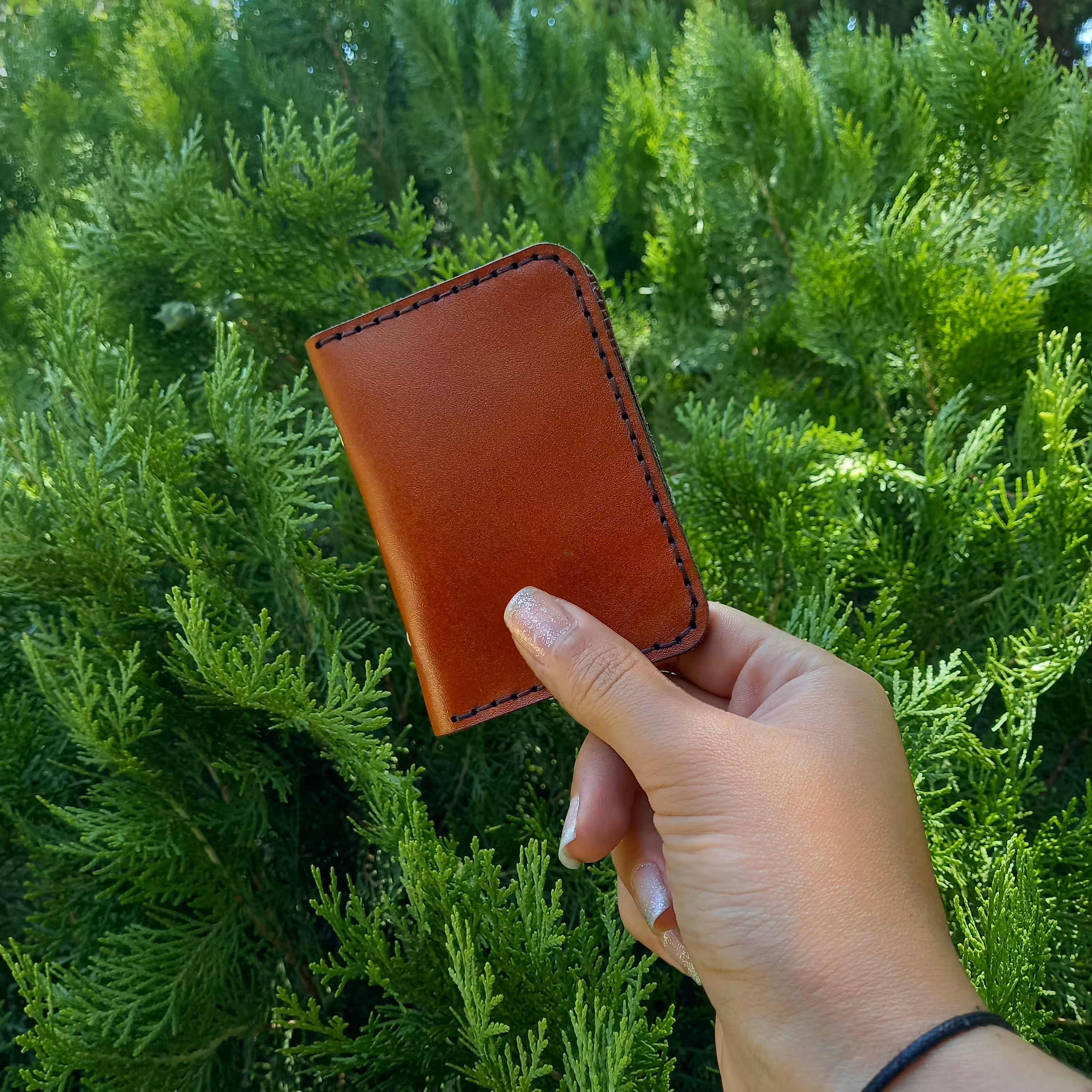 کیف کارت چرمی پلاستیک دار 