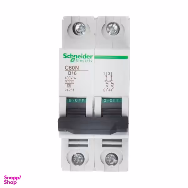 فیوز مینیاتوری دوفاز 16 آمپر مدل 24451 غیر اصل