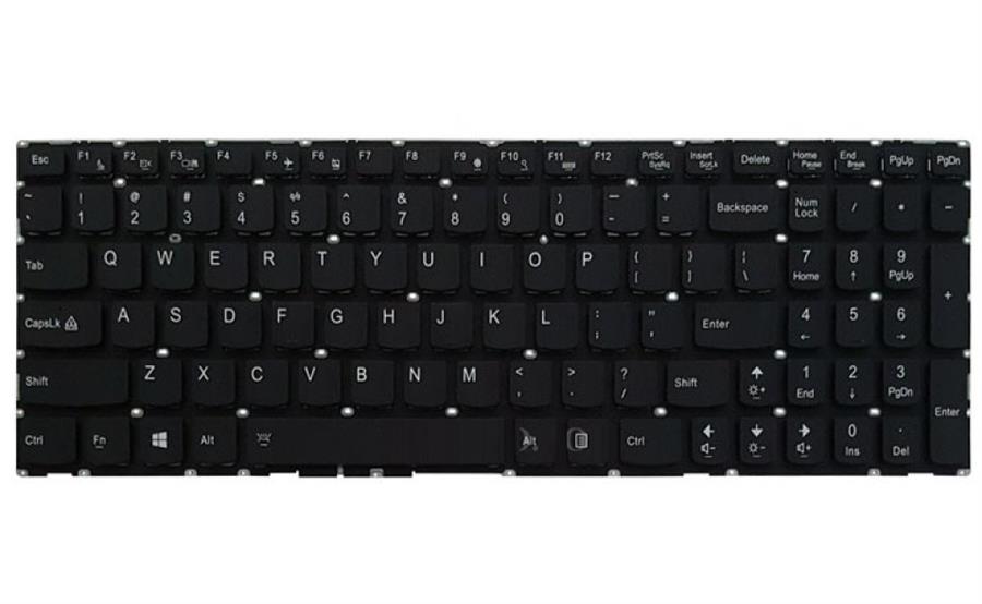 کیبورد لپ تاپ لنوو IdeaPad Y50-70 مشکی بدون فریم