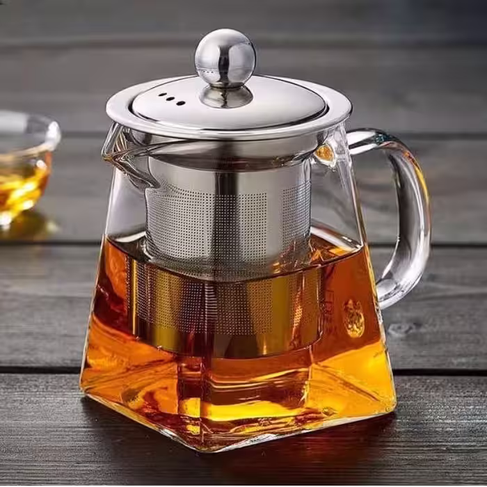 قوری تمام پیرکس مکعبی 550 میلی لیتری