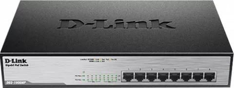 سوییچ 8 پورت D-LINK مدل DGS-1008MP