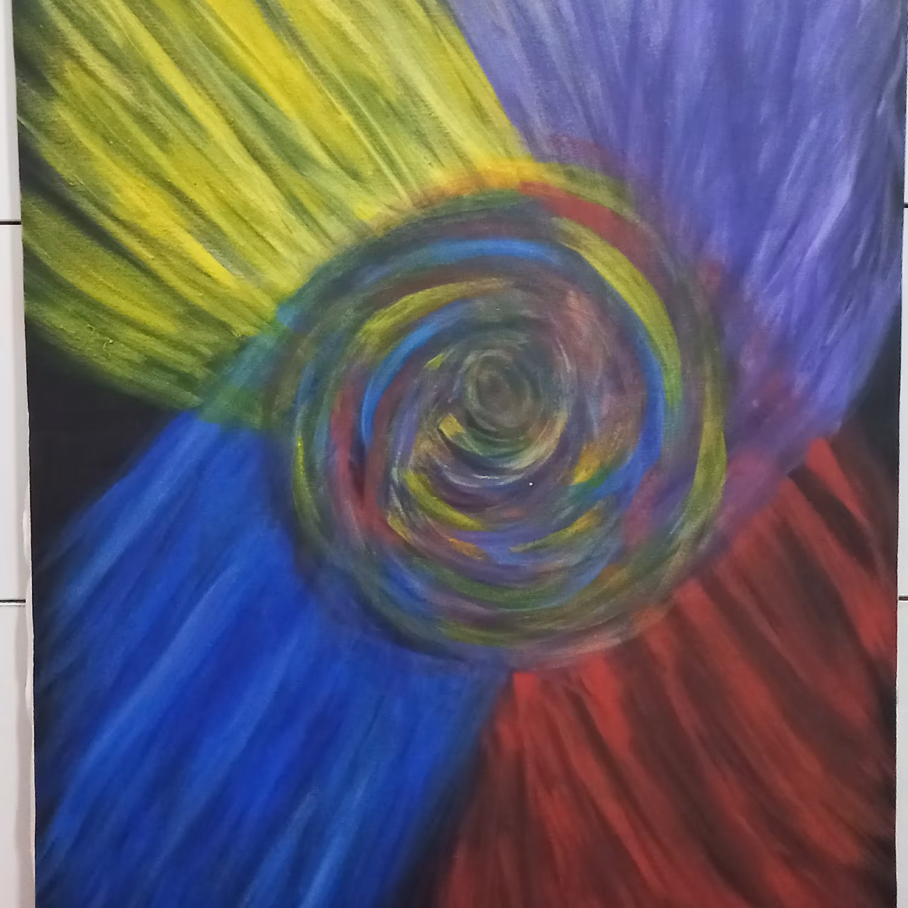 تابلو نقاشی اکلریک ابستره به نام آفرینش  50 در 70