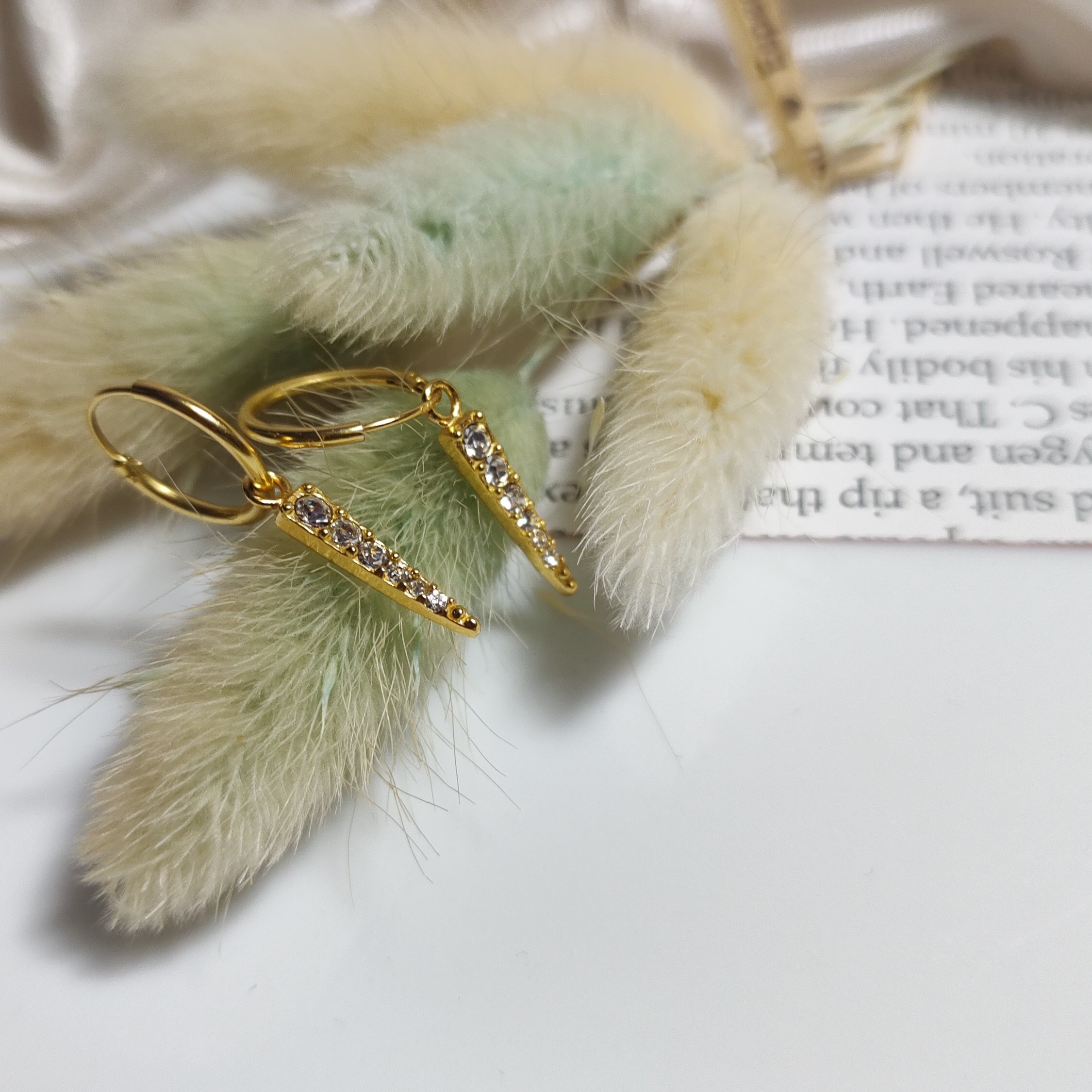 گوشواره حلقه ای نقره آبکاری طلا عیار 925