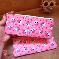 جامدادی طرح گربه رنگ صورتی