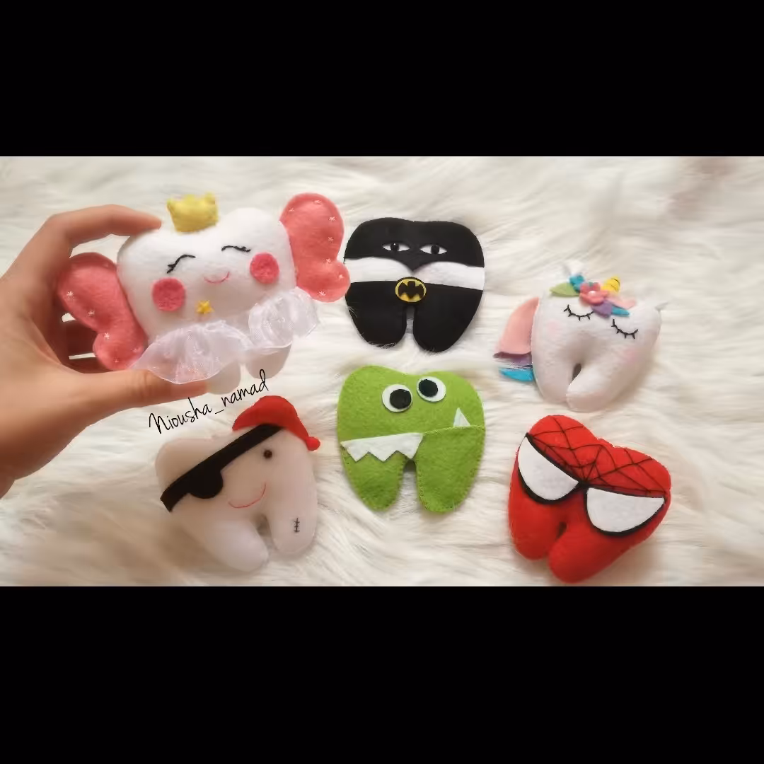 گیفت دندونی  6 تایی(دست دوز)