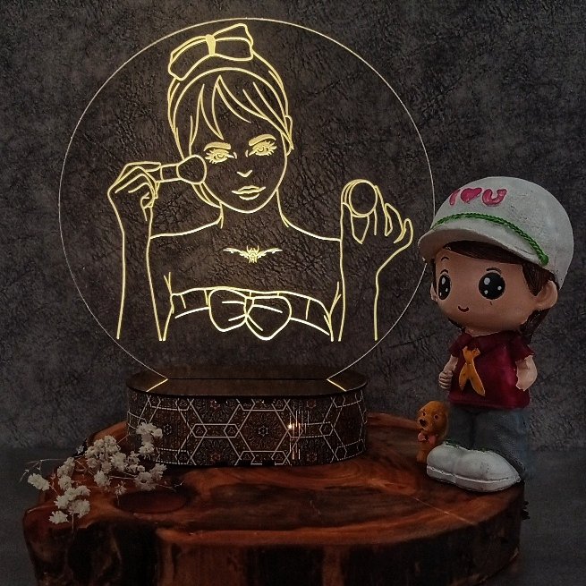 بالبینگ فانتزی طرح میکاپ😍 در دو رنگ مهتابی و آفتابی به همراه آداپتور