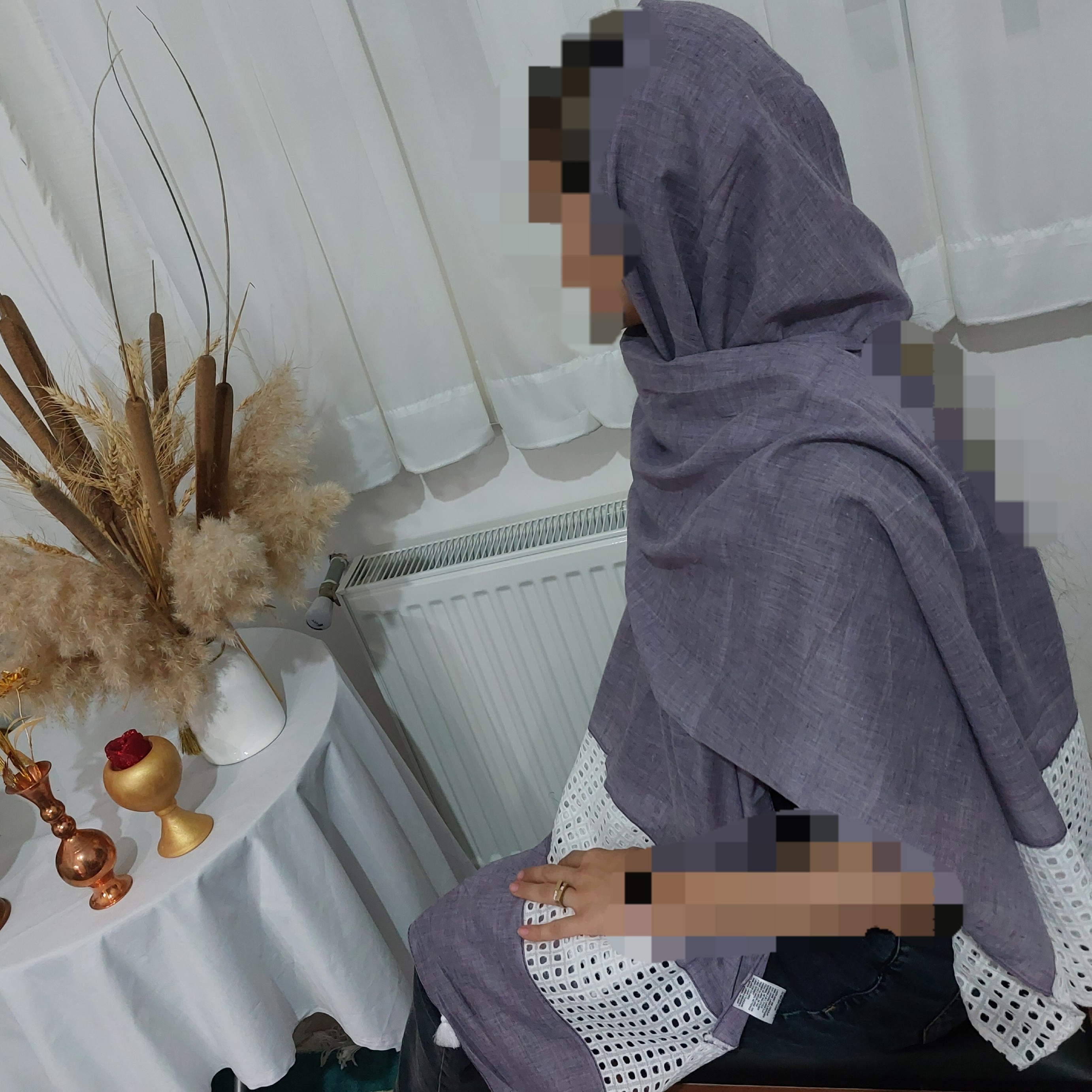 شال وال نخی مزونی بهاره