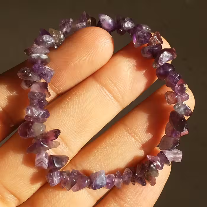 دستبند سنگ آمیتیس لیس آگت کیفیت عالی پر رنگ زنانه و مردانه شیک و دارای خواص