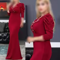 پیراهن مجلسی ماکسی نورسا -لباس مجلسی پوشیده زنانه -لباس مجلسی بلند -ماکسی مجلسی زنانه پیراهن زنانه 
