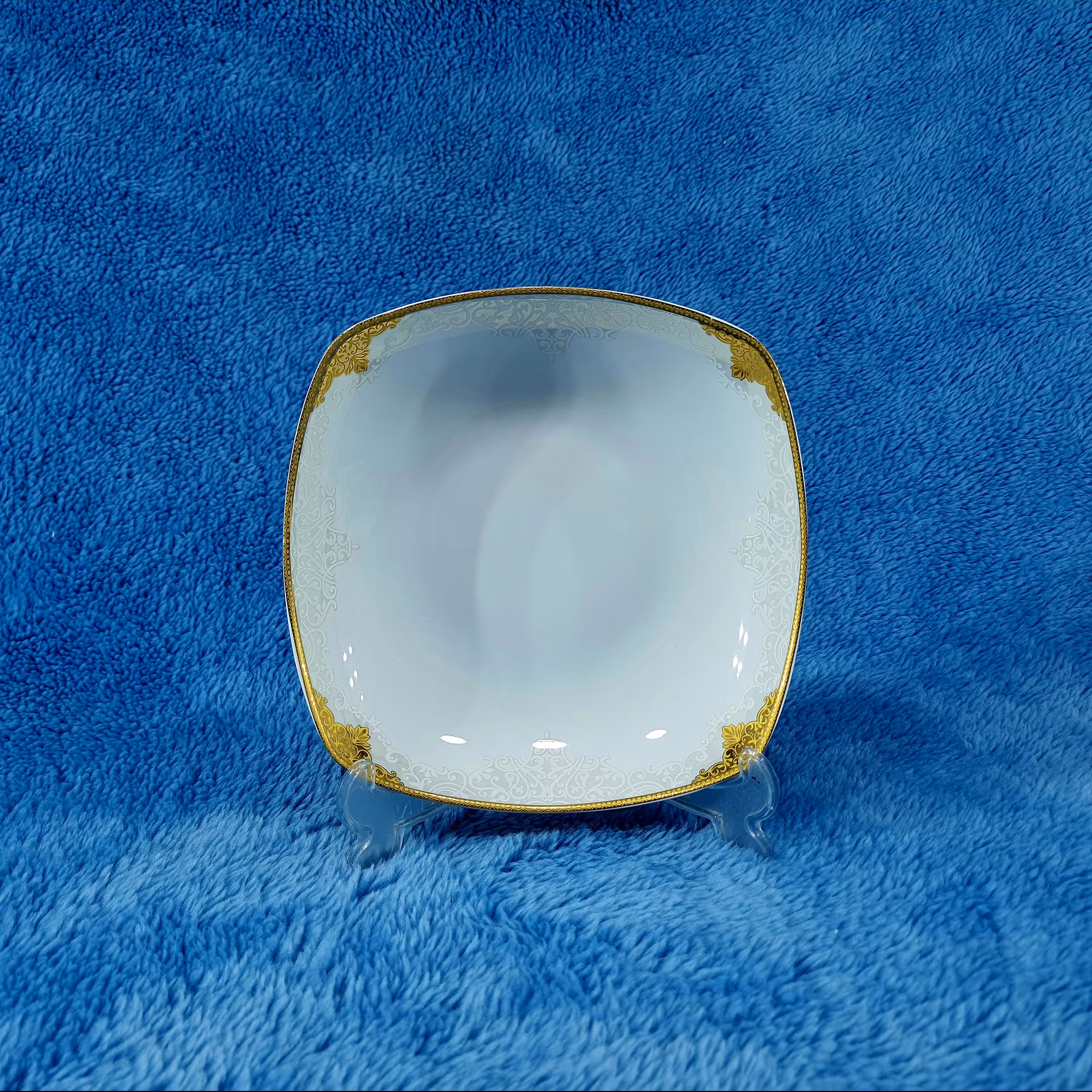 بشقاب خورش خوری سایز 21 چینی لورین طرح کوکب بسته 6 عددی