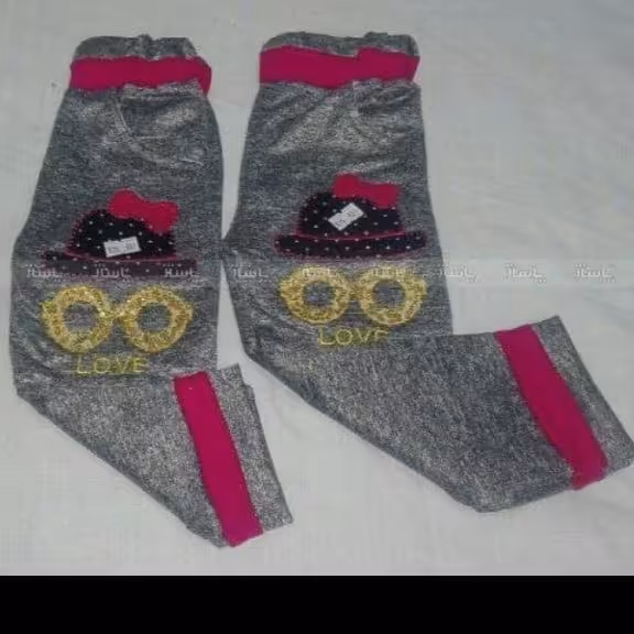 شلوار دخترانه پولکدارشلوار دخترانه طرح عینک جنس نخ عالی سایز 40،45  قیمت 120هزار تومان