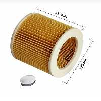 فیلتر جاروبرقی کارچر کرشر هپا HEPA WD1-2-3 و Se4002 و SE5001   و SE 4001 و پارس خزر تورنادو 