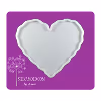 قالب سیلیکونی رزین مدل زیرلیوانی طرح قلب کد ZH