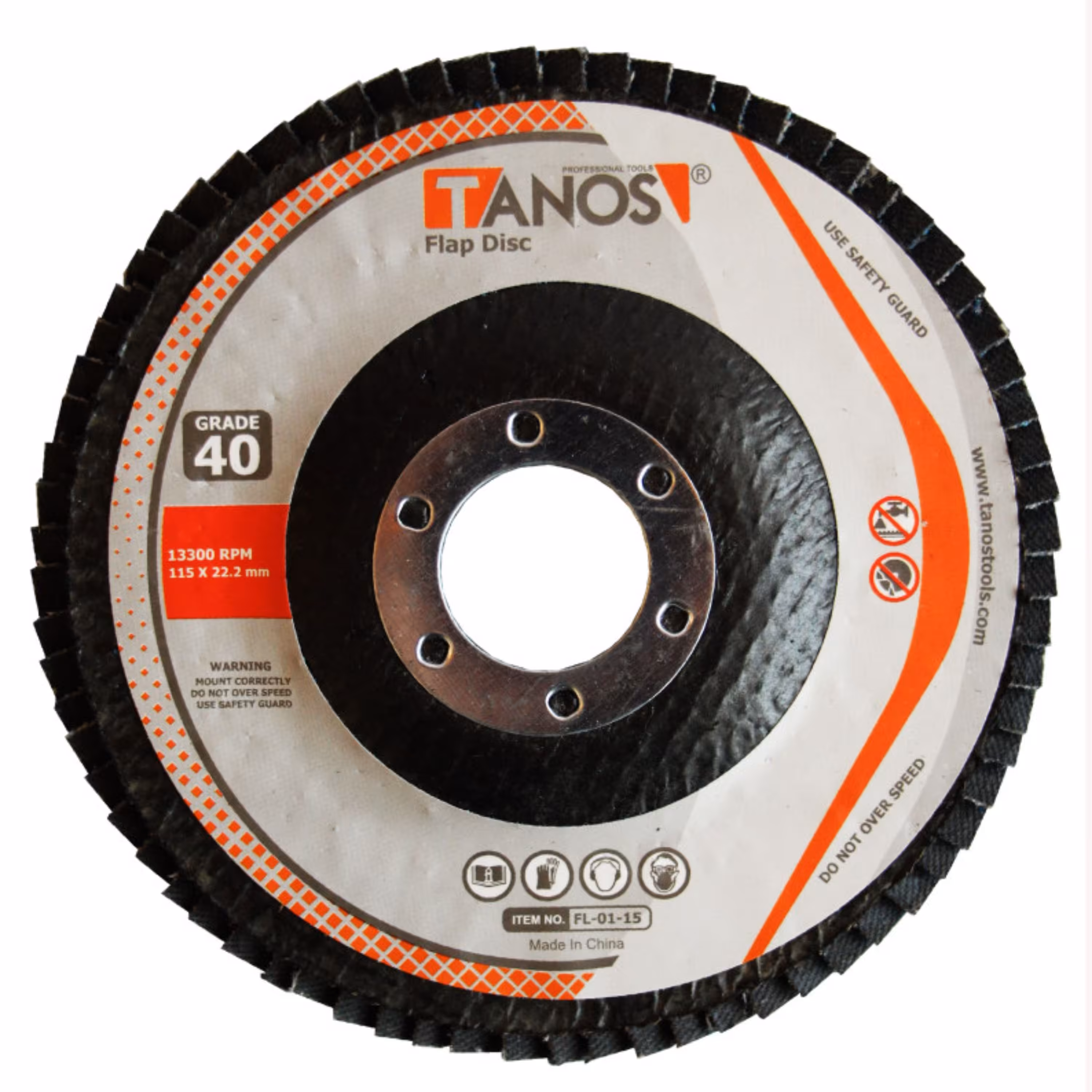 مجموعه 10 عددی سنباده فلاپ دیسک تانوس زبری 80