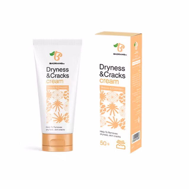 کرم خشکی و ترک های پوستی حاوی عصاره طبیعی گیاه علف چای بادرنگ