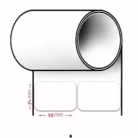 لیبل پرینتر سایز 45 * 30 (دو ردیفه)