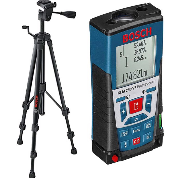 متر لیزری بوش مدل GLM 250 VF- BT 150