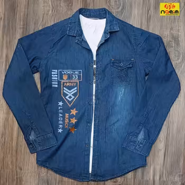 ست دو تیکه لی کاغذی پیراهن دکمه دار تیشرت اسپرت سایز 60تا75 سنین11تا15