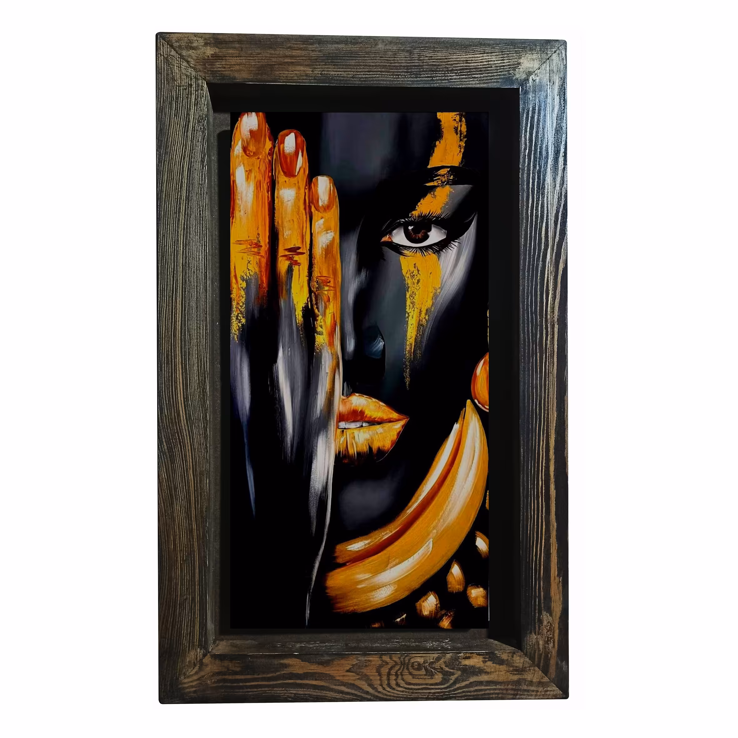 تابلو کاشی رنگی زن 52در32