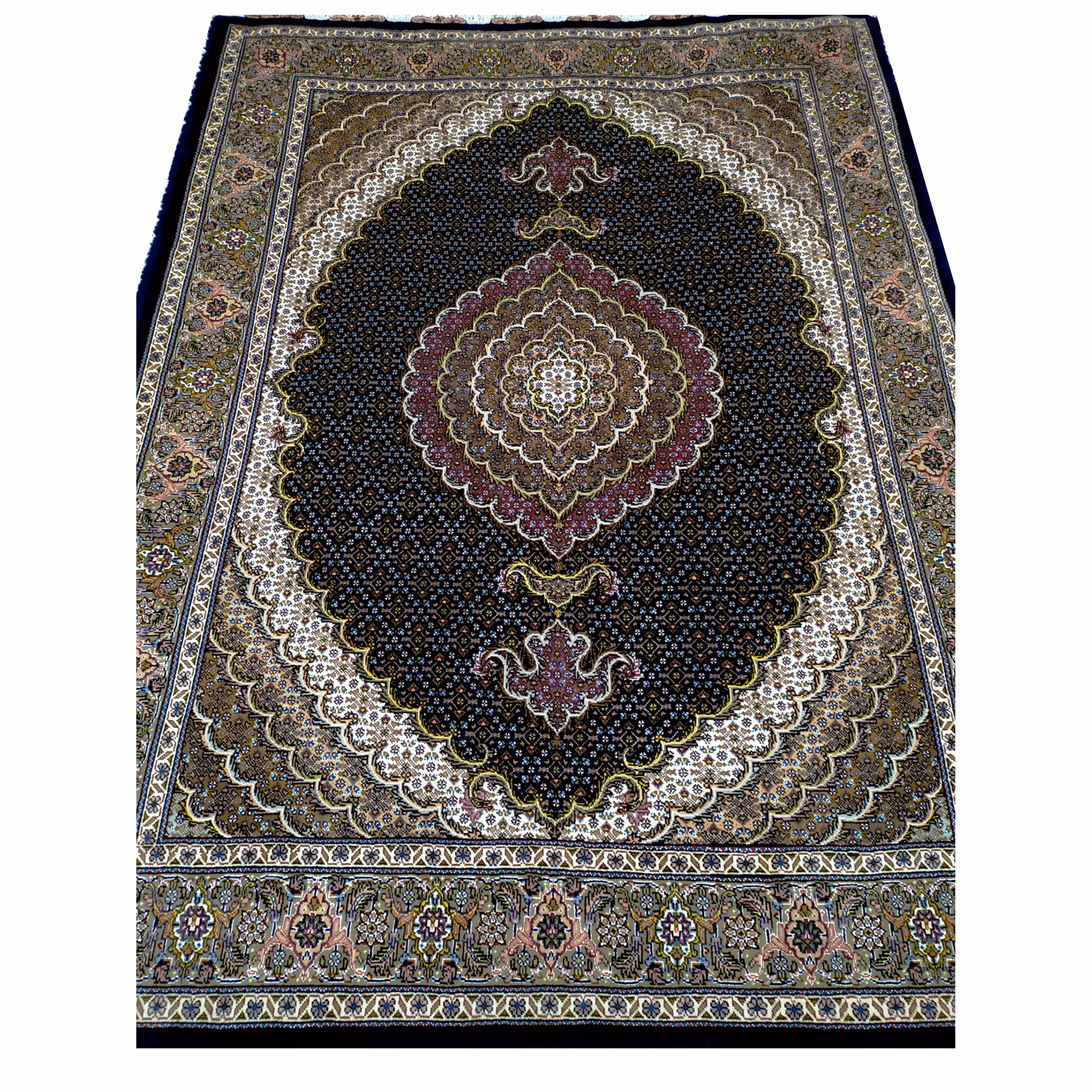 فرش دستبافت 3 متری طرح 40 رج ماهی خوی با نخ مرینوس