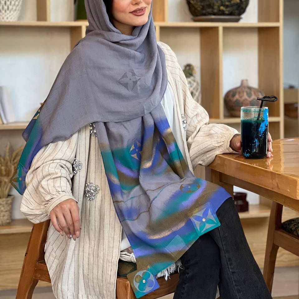 شال نخی مزونی3 کد 204128