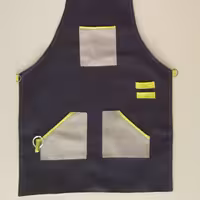 پیشبند کافی شاپ باریستا  دو جیبه سورمه ای با جنس کتان ضخیم