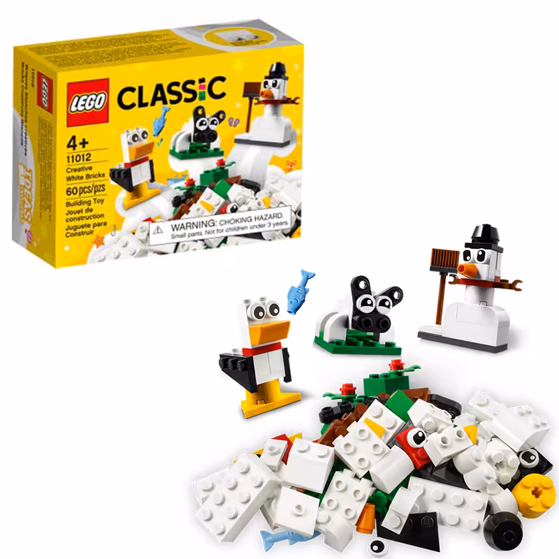 لگو کلاسیک 60 قطعه مدل Classic Creative White Bricks کد 11012